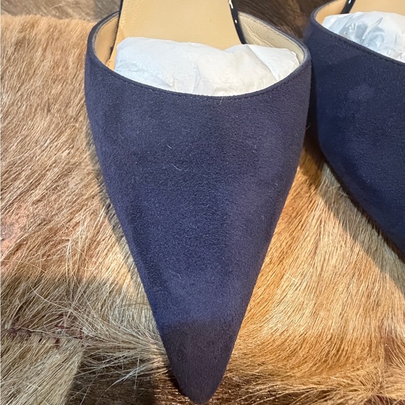 JIMMY CHOO Darylin 85 Navy Leather Pumps - Picture 11 of 12